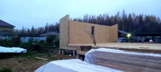 Haus 147 m², Projekt „Eger“, Siedlung Sosny: Wandmontage