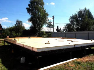 House based on the “Vanessa” design, Koloksha settlement: SIP panel floor at level 0