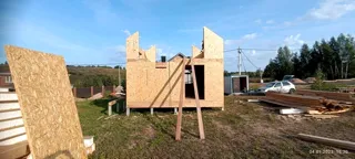 83,4 m² ev, “Avdeevo” projesi, Kstovo: duvar montajı
