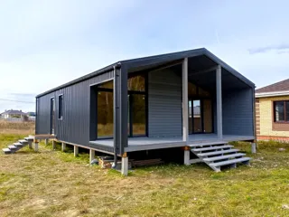 Haus nach individuellem Entwurf, Dorf Stepannikovov: fertiges Gebäude