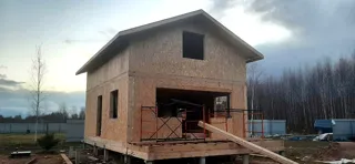 103 m² house based on the “Ermak” design, Timoshkino village: roofing