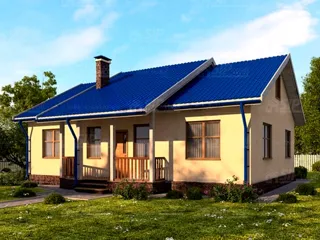 Haus 111 m², Projekt „Wiktorija“, SNT „Isanino“: Projektvisualisierung