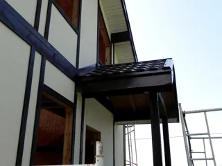 House, “Mechta pl.1” design, Yaroslavl Region: facade finishing