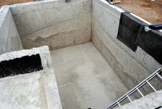 Haus nach Projekt „Prowans“, Dorf Maltsy: Fundament und Grundrahmen