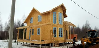 Haus 152 m², Projekt „Prag“, Dorf Lysnovo: fertiges Haus