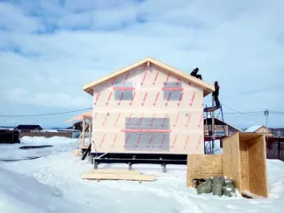 House based on the “Yessentuki 7.5x7.5” design, Kamenki village: second floor and attic