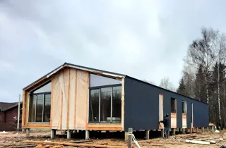 141 m² ev, “Barnhouse 110” projesi, “EKO OZERO” sitesi: tamamlanmış ev