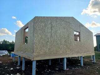 Haus 70 m², individuelles Projekt, SNT „Priosjornyj“: Wandmontage