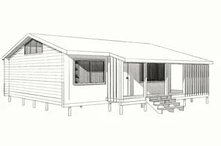 Haus 84 m², individuelles Projekt, Siedlung „Pojma Rusy“: Projektvisualisierung