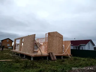 “Barnhouse 76.1” projeli ev, “Grafskaya Slavyanka” konut sitesi: duvar montajı
