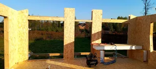 Custom-design house, Nastasino village: wall assembly