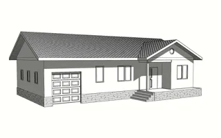 Haus 153,4 m² nach individuellem Projekt, Dorf Vereskunovo: Projektvisualisierung