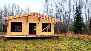 House based on the “Half-timbered 98” design, SNT “POZITIV”: completed house