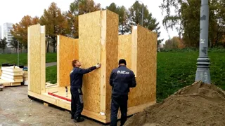 Haus nach individuellem Entwurf, Gebiet Moskau: Wandmontage