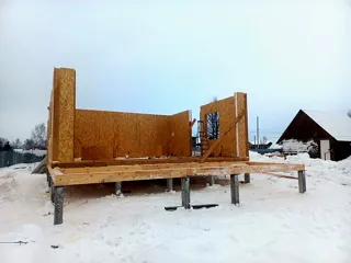 Haus 131,5 m², Projekt „Sefir“, Vologda: Wandmontage