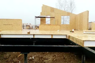 Haus nach Projekt „Slatoust“, Gebiet Moskau: Wandmontage