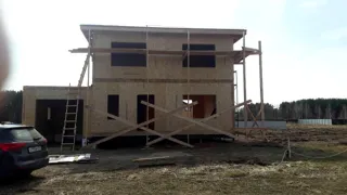 Garage nach Projekt „Slawjanka mini + Garage“, Dorf Nazarovo: zweites Obergeschoss und Dachgeschoss