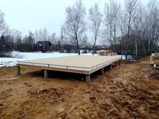 43 m² ev, özel proje, “FILM” SNT: 0 kotunda SIP panel döşeme