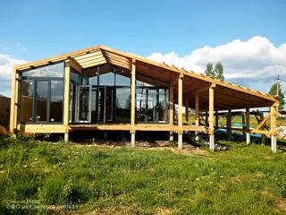 Haus nach individuellem Entwurf, Dorf Aprakisino: Dach