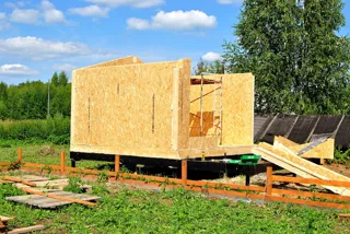 Dacha house, “Nezhnost 3” design, Ivanovo Region: wall assembly