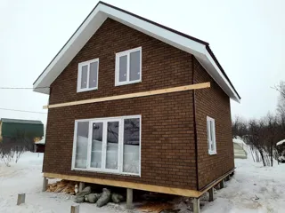 Haus nach Projekt „Awdeewo“, Dorf Minskoe: Fertiges Haus