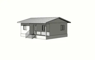 Özel projeye göre 51 m² ev, Paneevo köyü: proje görselleştirmesi