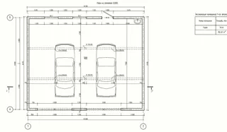 Garage 2 m² nach individuellem Entwurf, Region Twer: Grundriss des Projekts