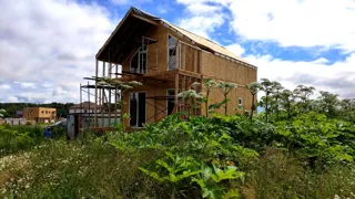 Haus 100 m² nach individuellem Projekt, Dorf Babaikha: Wandmontage