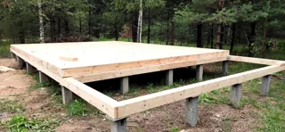 Özel projeye göre 54,5 m² ev, Barskoe köyü: 0 kotunda SIP panel zemin