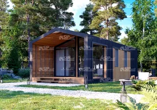 Haus nach Projekt „Barnhouse 45“, SNT „Fortschritt“: Projektvisualisierung