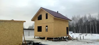 Haus 111 m², individuelles Projekt, Dorf Shchipousikha: Obergeschoss und Dachgeschoss
