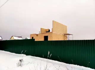House based on the “Evseevo 2.8” design, Sharapovo village: wall assembly
