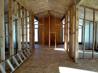 House, “Barnhouse 110” design, Moscow Region: interior partitions
