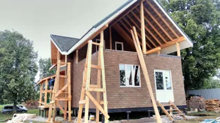 Haus nach Projekt „Sarja“, Kazan: Fassadenverkleidung