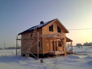 Haus nach Projekt „Sefir“, Dorf Zubino: Wandmontage