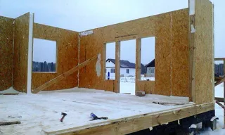 Garage, “Solo + garage” design, Sverdlovsk Region: wall assembly