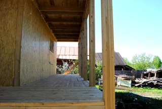 Haus nach Projekt „Metschta XXL“, Dorf Palmintsyno: Innenwände