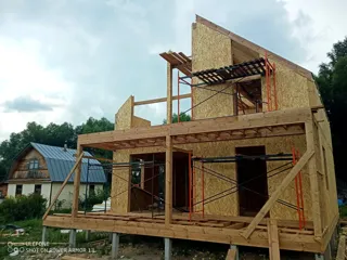 Haus nach individuellem Entwurf, Gebiet Kostroma: zweites Obergeschoss und Dachgeschoss