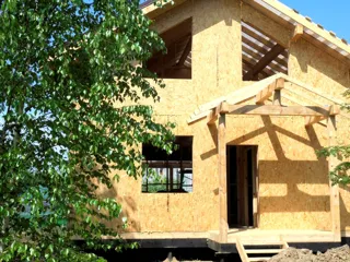 House based on the “Briz” design, Ivanovo Region: wall assembly