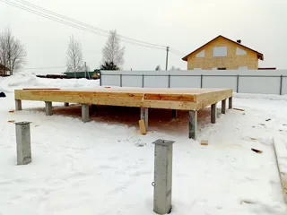 Haus 111 m² nach individuellem Projekt, Dorf Shchipousikha: SIP-Boden auf Höhe 0