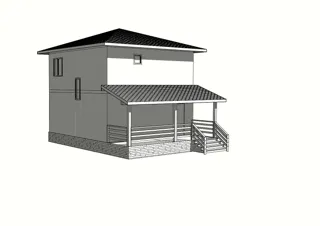 Haus 115 m² nach individuellem Projekt, Dorf Golovino: Projektvisualisierung