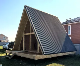Haus nach Projekt „A-Frame Altai“, Gebiet Moskau: Dach