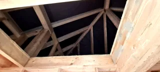 House, “Komfort” design, Romanovka settlement: roofing