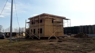 Garage nach Projekt „Slawjanka mini + Garage“, Dorf Nazarovo: zweites Obergeschoss und Dachgeschoss