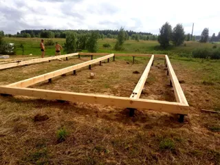 House based on the “Ivalo” design, Beli village: foundation and sill strapping