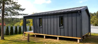 Custom-design house, SNT garden community “Zareche”: finished building