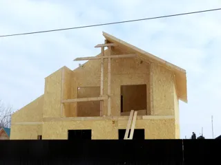 Haus nach Projekt „Jaschma“, Furmanov: Wandmontage