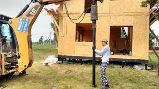 Haus nach Projekt „Sarja“, Kazan: Lieferung des Hausbausatzes