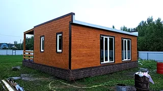 Haus nach Projekt „Mistika - S2.8“, Dorf Kukarino: Fertiges Haus