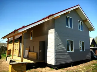 Haus nach Projekt „Radoniza“, Region Kaluga: Fertiges Haus